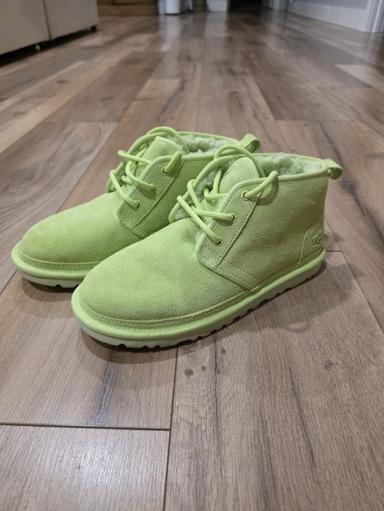 UGG Shoes - UGG Lime Green Shearling Lined Sneaker Slippers